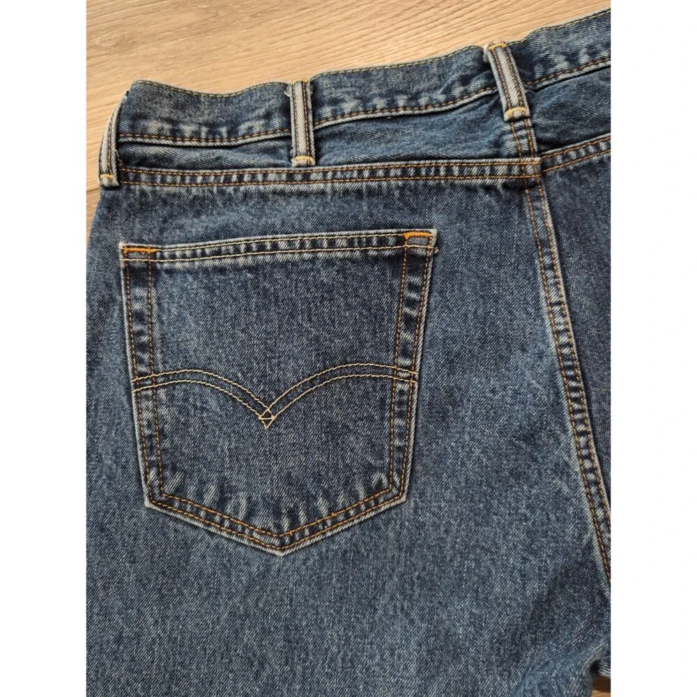 LEVI'S 505 MENS JEANS SZ 38x29(36x29Actual)Blue Straight Regular MEDIUM Wash EUC